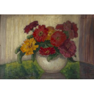 Bronislaw Heyduk (1909 - 1984), Asters in a vase