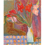 Andrzej Jurkiewicz (1907 Translator - 1967 Warsaw), Gladiole in a vase