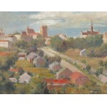 Jan Betley (1908 Plock - 1980 Warsaw), Panorama of Sandomierz ("Sandomierz I"), 1959