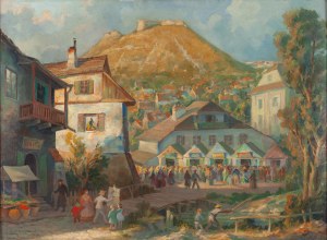 Jerzy Edmund Kaniewski (1909 - 1982 ), Pejzaż z Krzemieńca, 1959