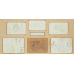 Jacek Malczewski (1854 Radom - 1929 Krakow), Collection of 6 co-framed drawings and artist