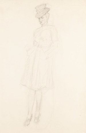 Józef Mehoffer (1869 Ropczyce - 1946 Wadowice), Dama - portret Pani Gruszczyńskiej