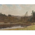 Konstanty Mackiewicz (1894 Maloryta near Brest - 1985 Lodz), Landscape with a lake