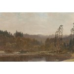 Konstanty Mackiewicz (1894 Maloryta near Brest - 1985 Lodz), Landscape with a lake