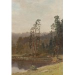 Konstanty Mackiewicz (1894 Małoryta près de Brześć - 1985 Łódź), Paysage avec un lac