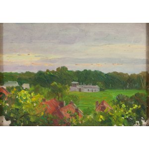 Emil Lindeman (1864 Warsaw - 1945 Ozorków near Lodz), Rural Landscape