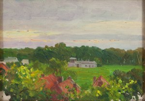 Emil Lindeman (1864 Warszawa - 1945 Ozorków k. Łodzi), Pejzaż wiejski