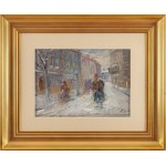 Erno Erb (1878 Lviv (?) - 1943 Lviv), Winter view from Lviv