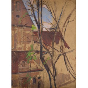 Stanislaw Czajkowski (1878 Warsaw - 1954 Sandomierz), View of the church