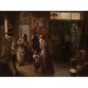 Author unrecognized (2nd half of the 19th century), In the sculptor's studio