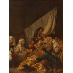 Author unrecognized (19th century), Death of a mother, according to Jean-Baptiste Greuze