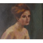Stanislaw Dabrowski (1882 Albertyn - 1943 Warsaw), Sitting nude of a woman