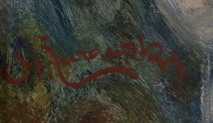 Stanisław Żurawski (1889 Krosno - 1976 Kraków), Akt w chuście