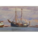 Stanisław Żurawski (1889 Krosno - 1976 Cracovie), Voiliers au port