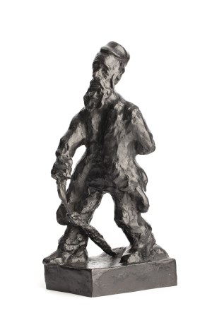 Emmanuel Katz (1894 Krzemieniec - 1962 Tel Awiw), Idący Żyd z parasolem