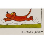 Bohdan Butenko (1931 Bydgoszcz - 2019 ), Gapiszon e Korniszon, serie di illustrazioni per la rivista Miś.