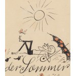 Zbigniew Lengren (1919 Tula, Russia - 2003 Warsaw), Summer, illustration with Professor Filutek
