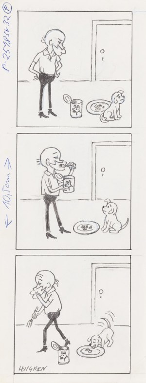 Zbigniew Lengren (1919 Tuła, Rosja - 2003 Warszawa), Profesor Filutek, komiks prasowy do czasopisma 