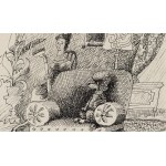 Waldemar Andrzejewski (1934 Warszawa - 1993 Warszawa), Mistrz Pędzel, ilustracja książkowa, 1974