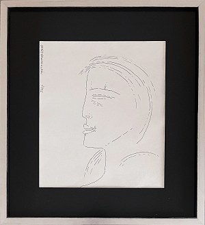 Jerzy Nowosielski ( 1923 - 2011 ), Portret kobiery , 1992