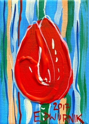 Edward Dwurnik ( 1943 - 2018 ), Tulipan, 2017