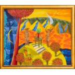 Katarzyna Kopańska-Błaszczyk, Ogród Różany z klepsydrą, 2001