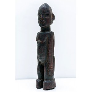 Figurka mężczyzny, plemię LOBI, Wybrzeże Kości Słoniowej, Afryka, ok. poł. XX w.