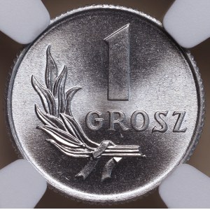 Poľská ľudová republika, 1 grosz, 1949, NGC MS 67