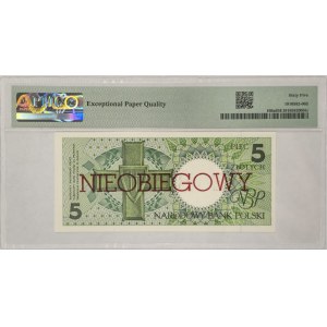 5 zlotys 1990, série E, PMG 65 EPQ, NON CIRCULÉ