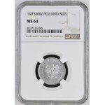 Poľská ľudová republika, 50 grošov, 1973, NGC MS 64