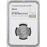 Volksrepublik Polen, 1 Złoty 1973, NGC MS 64