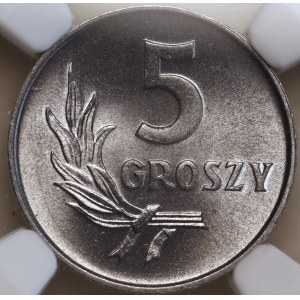 République populaire de Pologne, 5 groszy 1962, NGC MS 67