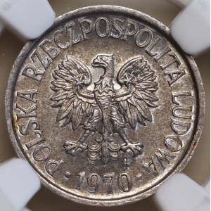 PRL, 5 Groszy 1970, NGC MS 63