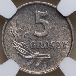 PRL, 5 Groszy 1970, NGC MS 63