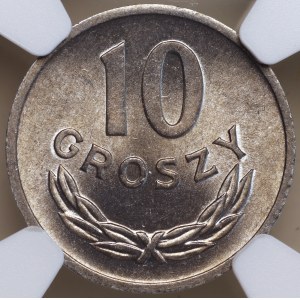Volksrepublik Polen, 10 Groszy 1961, NGC MS 65
