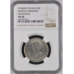 People's Republic of Poland, 20 zlotych, 1974, “Marceli Nowotko,” “FAR DEVICES,” NGC AU 58