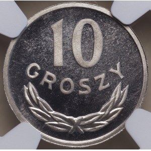 République populaire de Pologne, 10 groszy 1980, NGC PF 66 Ultra Cameo