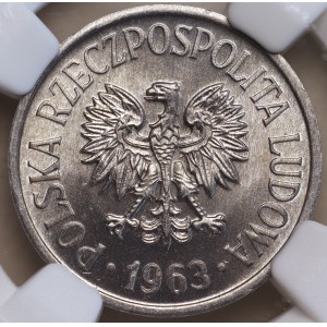 Volksrepublik Polen, 20 Groszy 1963, NGC MS 66