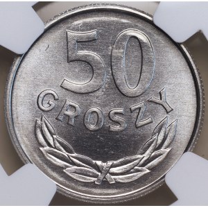 Volksrepublik Polen, 50 Groszy 1987, NGC MS 66