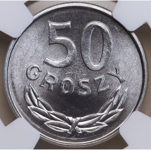 People's Republic of Poland, 50 groszy, 1987, NGC MS 65
