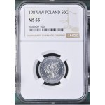 People's Republic of Poland, 50 groszy, 1987, NGC MS 65