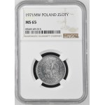 People's Republic of Poland, 1 zloty, 1971, NGC MS 65