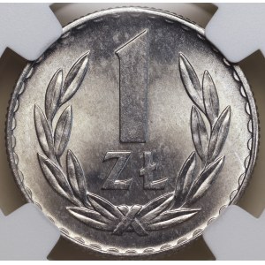 People's Republic of Poland, 1 zloty, 1971, NGC MS 64