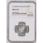 People's Republic of Poland, 1 zloty 1974, NGC MS 65 PL