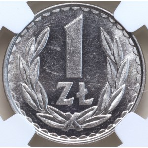 Volksrepublik Polen, 1 Złoty 1982, NGC MS 63 PL