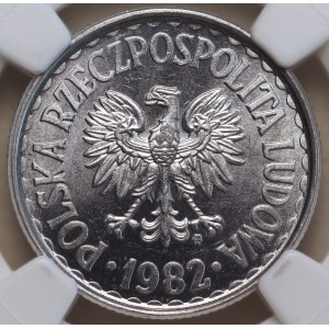 Volksrepublik Polen, 1 Złoty 1982, NGC MS 63
