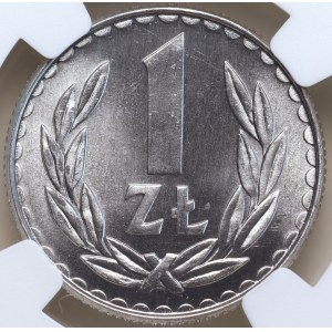 République populaire de Pologne, 1 zloty 1988, NGC MS 66
