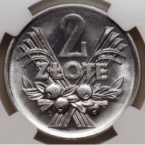 Poľská ľudová republika, 2 zloté, 1974, NGC MS 67