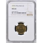 Volksrepublik Polen, 2 Złoty 1975, NGC MS 64