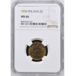 Poľská ľudová republika, 2 zloté, 1976, NGC MS 66